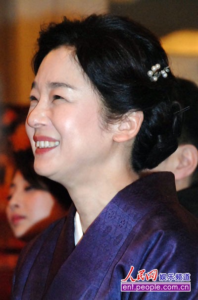 Yūko Tanaka trong lần sang thăm Trung Quốc sau khi thể hiện thành công nhân vật Từ Hy Thái Hậu trong một bộ phim hợp tác Nhật - Trung.